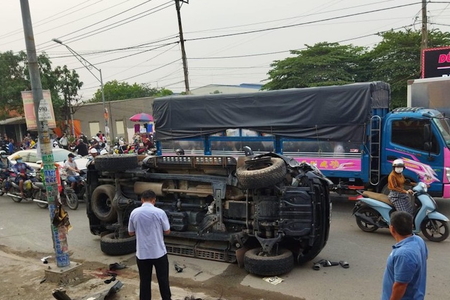Bắt 2 đối tượng tông xe làm thiếu tá CSGT và 2 người dân tử vong