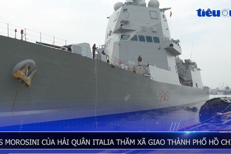 Tàu ITS MOROSINI của Hải quân Italia thăm xã giao Thành phố Hồ Chí Minh