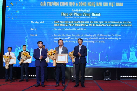 PVFCCo - Phú Mỹ “thắng giải” Khoa học và Công nghệ Dầu khí Việt Nam với giá trị làm lợi 3.157 tỷ đồn