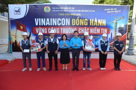 Công đoàn đồng hành, tiếp sức người lao động trên công trường VINAINCON