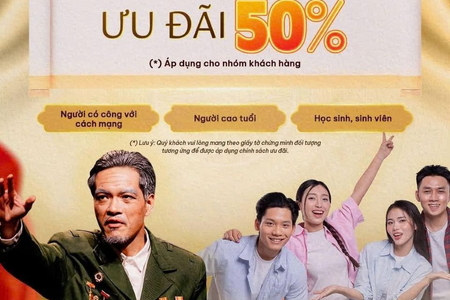 Vingroup tặng 50% giá vé show“Đất Nước Thiên Hùng Ca”-Tri ân người có công, người cao tuổi, học sinh