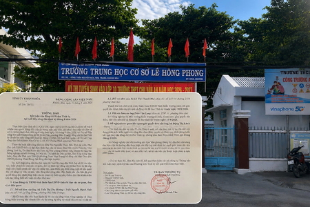 Bổ nhiệm sai luật tại Trường THCS Lê Hồng Phong: Bí thư Tỉnh ủy Khánh Hòa yêu cầu xử lý dứt điểm