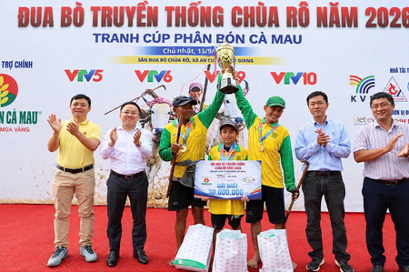 Phân Bón Cà Mau đồng hành cùng hội đua bò Chùa Rô 2026