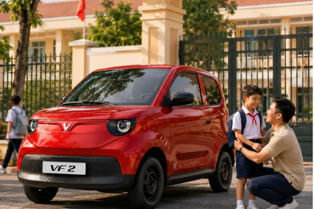 VF 2 “gỡ” những băn khoăn nào cho các gia đình muốn đổi xe máy lên ô tô?