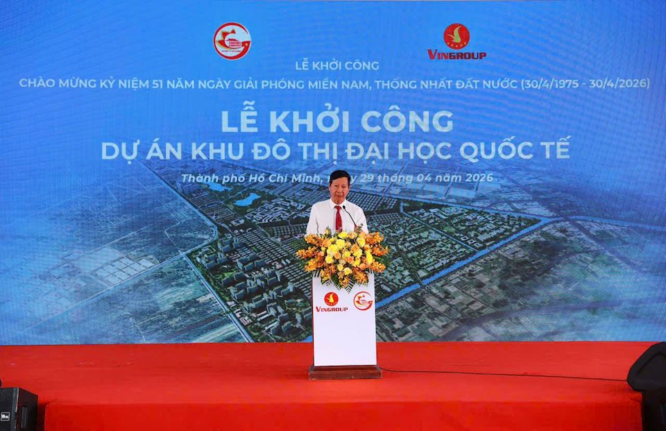 Ông Lê Khắc Hiệp - Phó Chủ tịch Tập đoàn Vingroup phát biểu tại sự kiện
