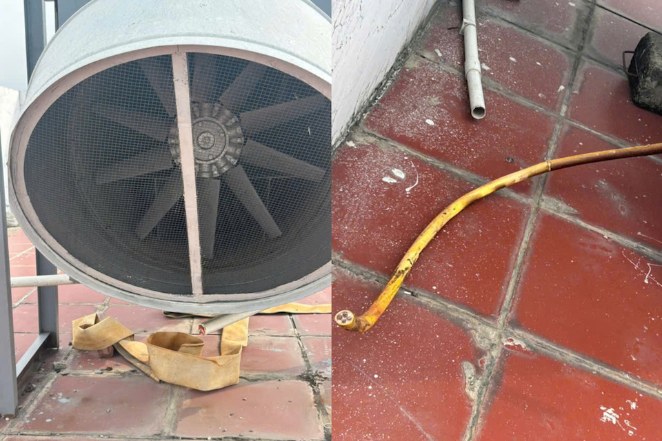 Trộm "vét sạch" hơn 700m cáp đồng tại chung cư Chương Dương Home