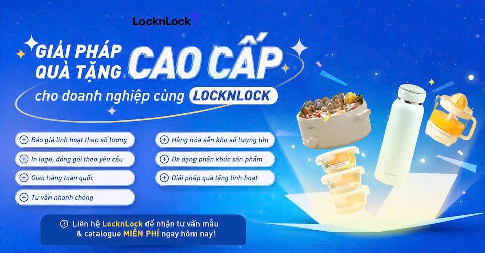 LocknLock mở rộng giải pháp quà tặng doanh nghiệp tại Việt Nam