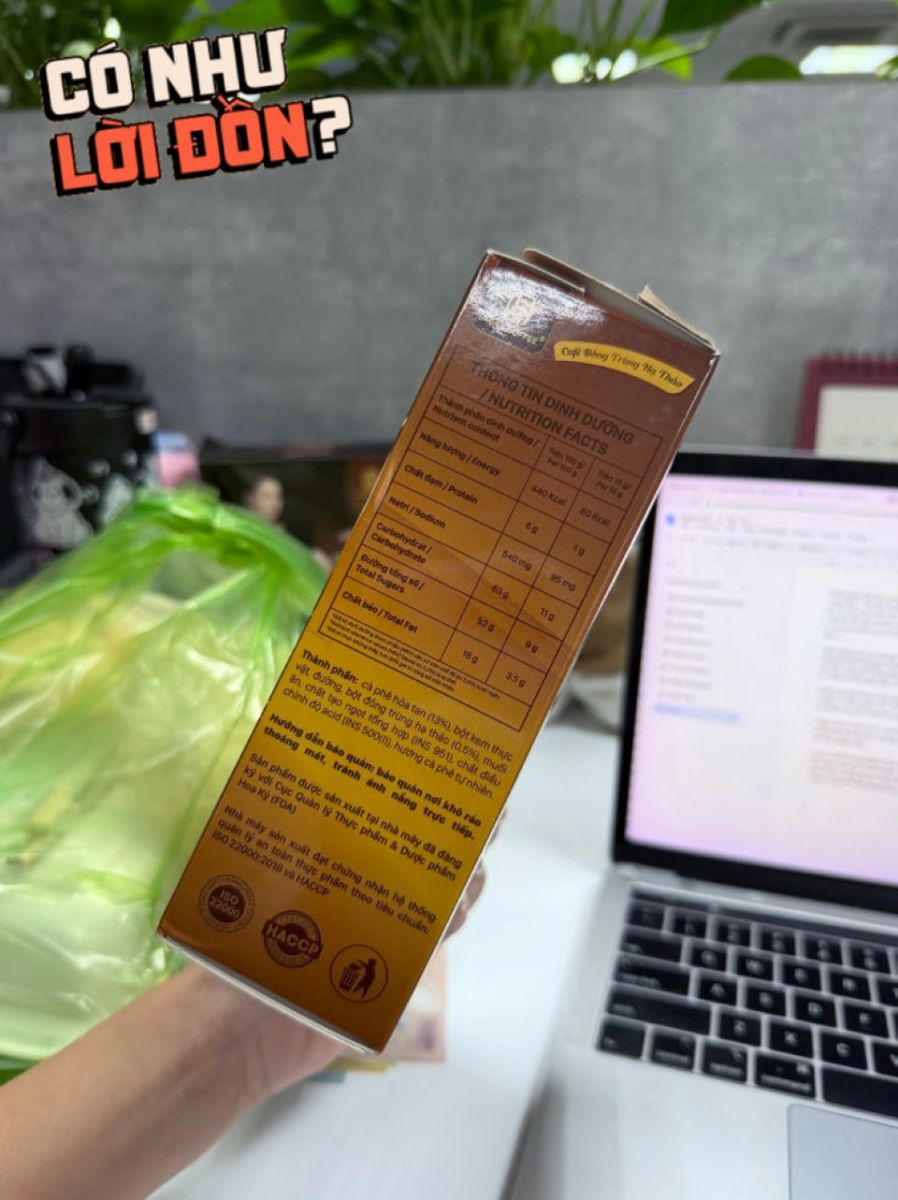Pha 4 gói cà phê Laura của Nhật Kim Anh nhưng chả thấy linh chi hay đông trùng