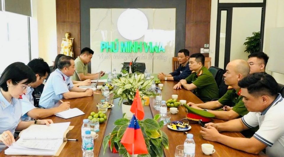 Chuyển hồ sơ vụ vi phạm trong quản lý môi trường tại Công ty Phú Minh Vina sang Bộ Công an