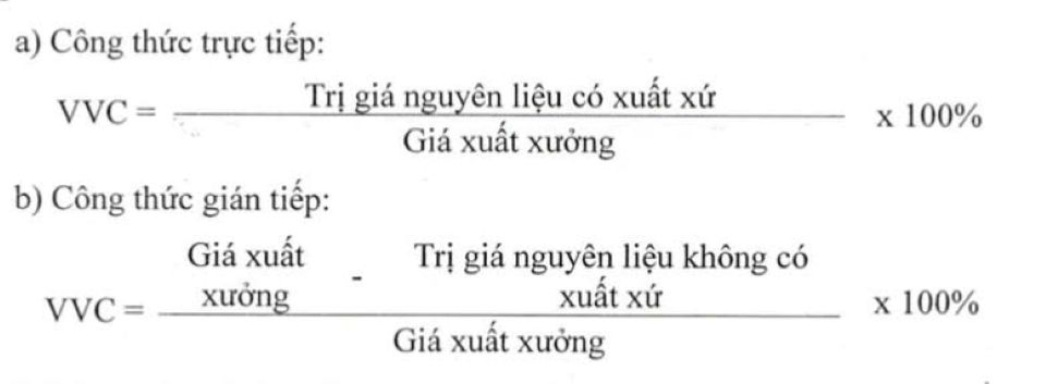 Quy định xác định xuất xứ Việt Nam đối với hàng hóa sản xuất, lưu thông trong nước