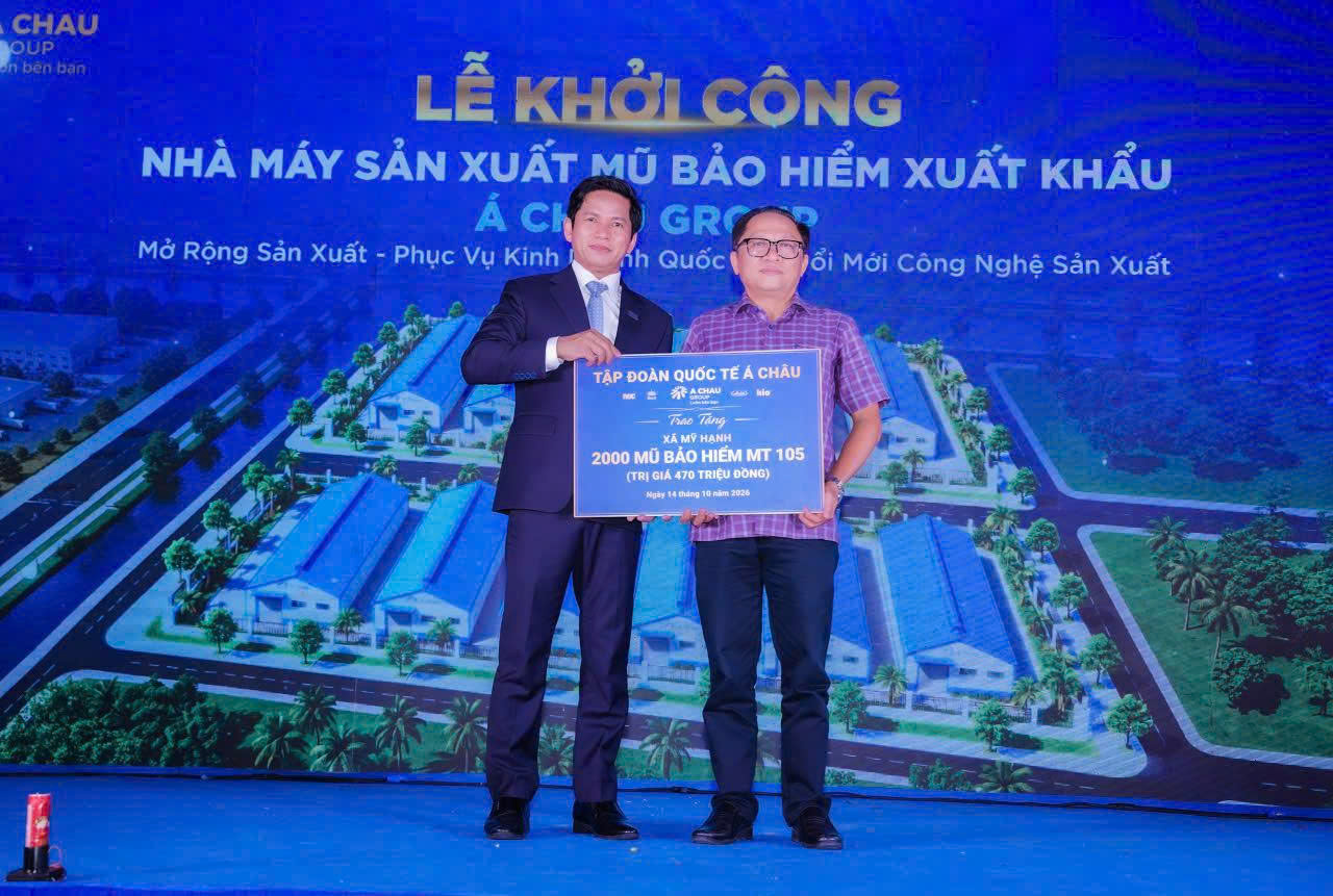Á Châu Group khởi công nhà máy 75.000m², ra mắt thương hiệu ROC Helmet