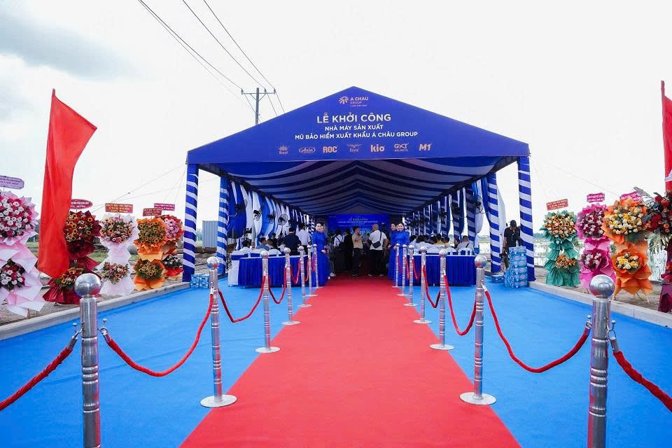 Á Châu Group khởi công nhà máy 75.000m², ra mắt thương hiệu ROC Helmet