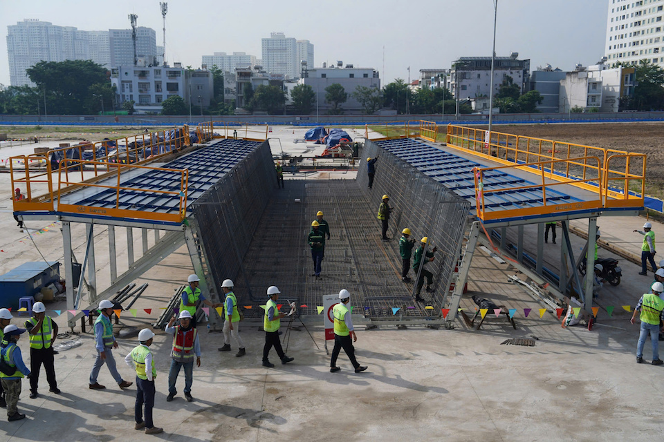 Thi công đồng loạt đường sắt Bến Thành - Cần Giờ: 10.000 nhân lực tăng tốc cho mốc vận hành 2029