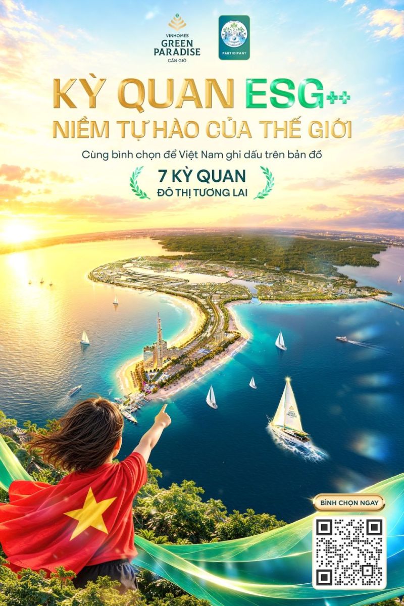 Vinhomes Green Paradise chính thức bước vào vòng bình chọn toàn cầu “7 Kỳ quan Đô thị Tương lai”