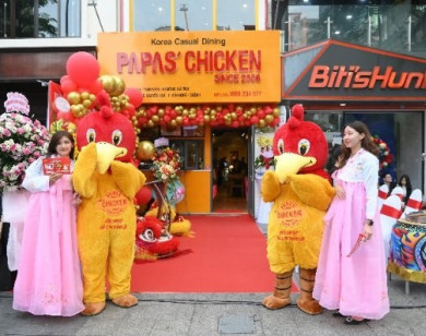 Gà rán Hàn Quốc Papas’ Chicken chính thức được nhận diện thương hiệu mới tại Việt Nam