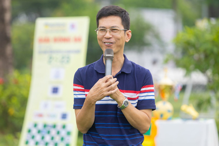 PGS-TS Nguyễn Thanh Phương, Phó Hiệu trưởng Trường ĐH Công nghệ TP.HCM phát biểu tại lễ khai mạc