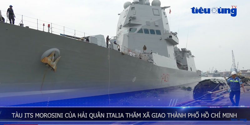 Tàu ITS MOROSINI của Hải quân Italia thăm xã giao Thành phố Hồ Chí Minh
