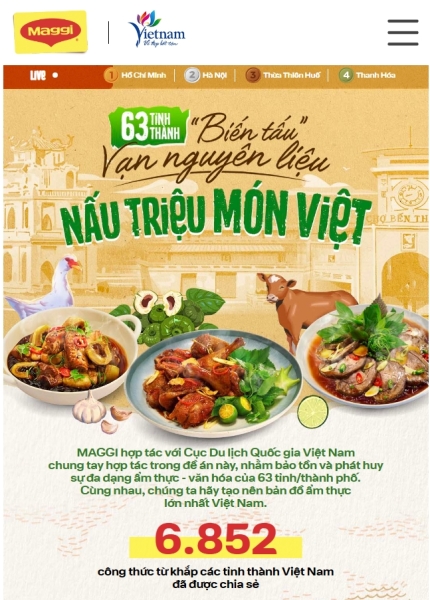 Bản đồ ẩm thực Việt trực tuyến: Tôn vinh giá trị văn hóa ẩm thực địa phương