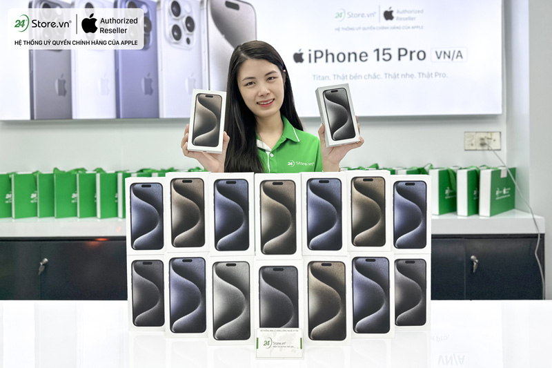 iPhone 15 series đắt hàng tại 24hStore, sẵn hàng giao ngay cùng khuyến mãi hấp dẫn đến 15 triệu đồng