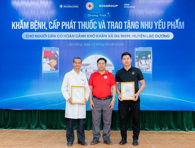 DVA GROUP, Phòng khám Đa khoa Phương Nam và Hội chữ thập đỏ Huyện Lạc Dương, Tỉnh Lâm Đồng tổ chức chương trình khám bệnh, cấp phát thuốc và nhu yếu phẩm cho người dân có hoàn cảnh khó khăn tại xã Đạ Nhim