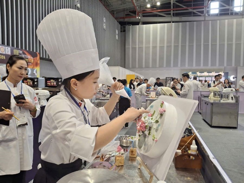 Cuộc thi Đầu bếp bánh tài năng Việt Nam lần II năm 2024. 