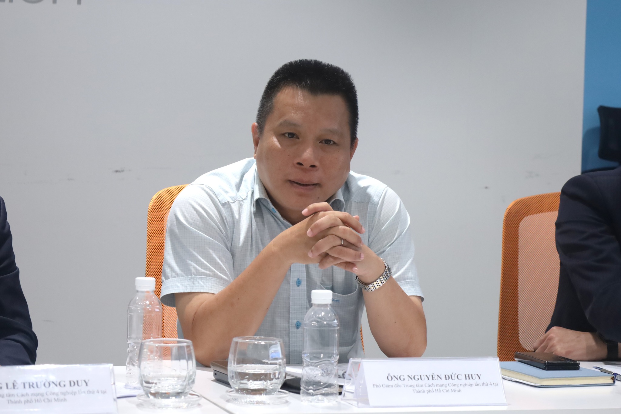 Ông Nguyễn Đức Huy, Phó Giám đốc HCMC C4IR cho rằng việc chuyển đổi xanh và số cần hiện thực hóa bằng các hành động cụ thể, tạo nên những tác động thiết thực cho cộng đồng doanh nghiệp. Ảnh: Ngọc Hạ/HCMC C4IR