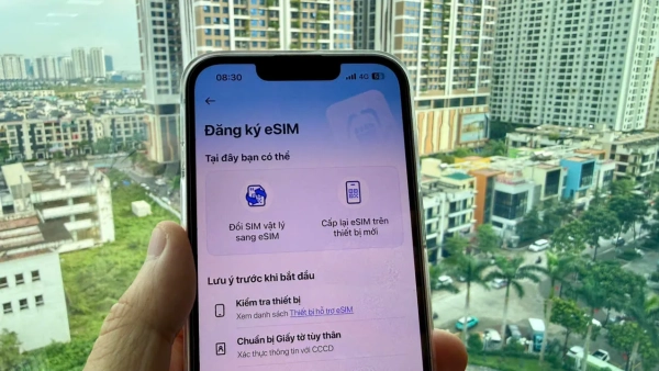 eSIM VinaPhone – Khách hàng có thể kích hoạt tại nhà