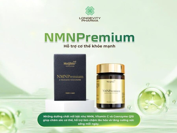 NMNPremium - Hỗ trợ chống oxy hóa, nâng cao sức đề kháng & chăm sóc sức khỏe chủ động